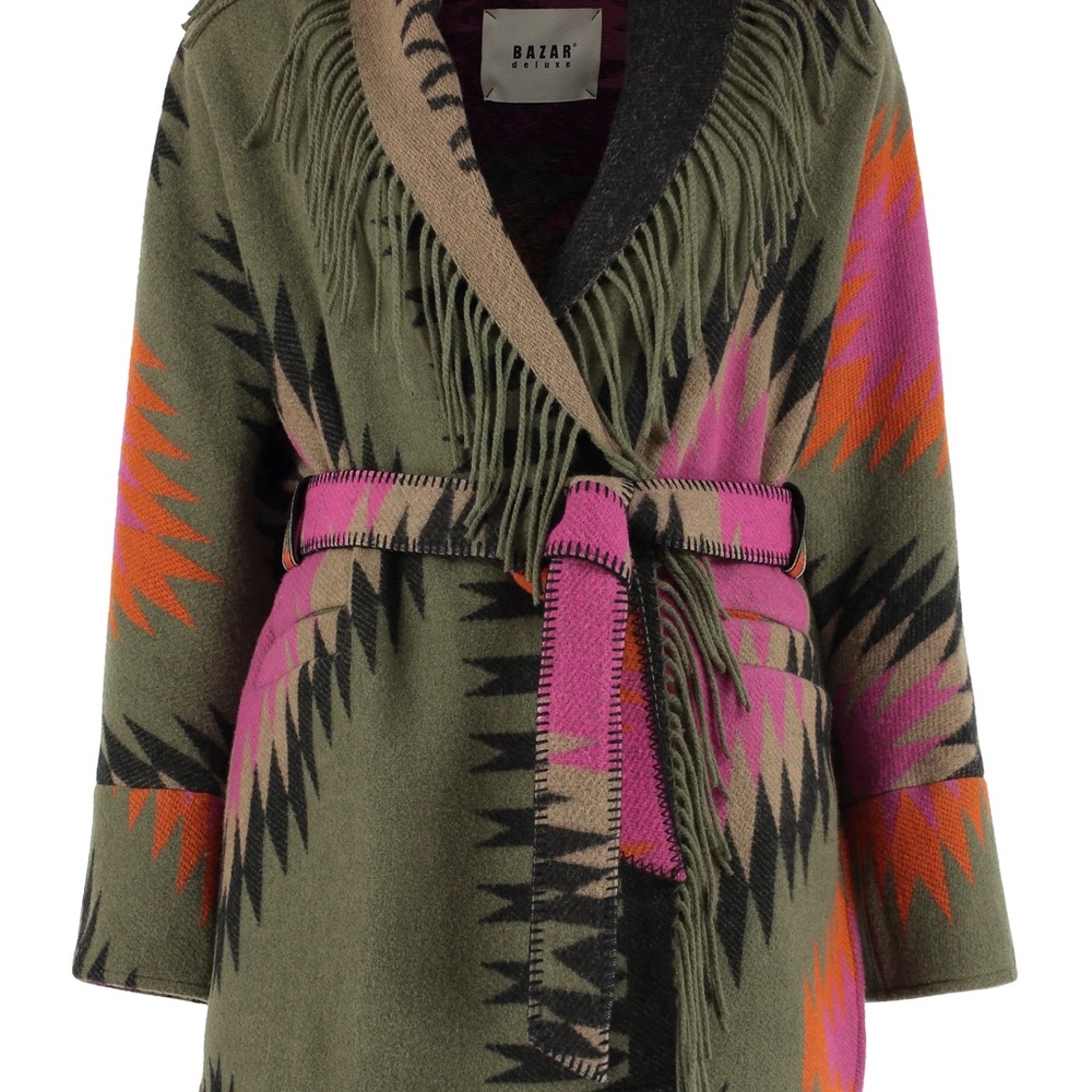 Women’s Multicolor Fringe Coat